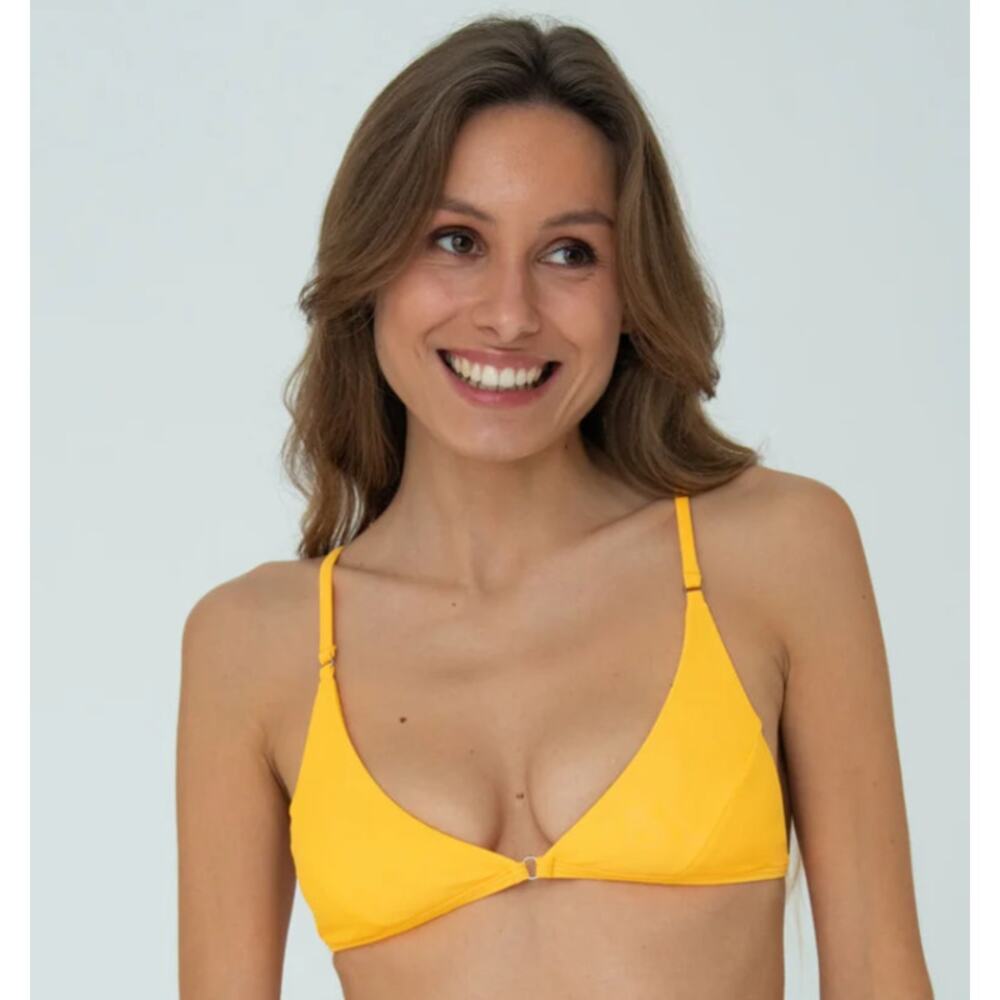 Bright Swimwear Yellow Halter Top - Size Large - NWOT - Picture 4 of 4